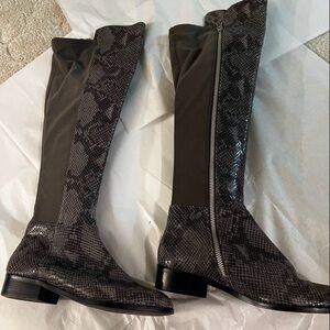 Michael Kors leather/snakeskin boots